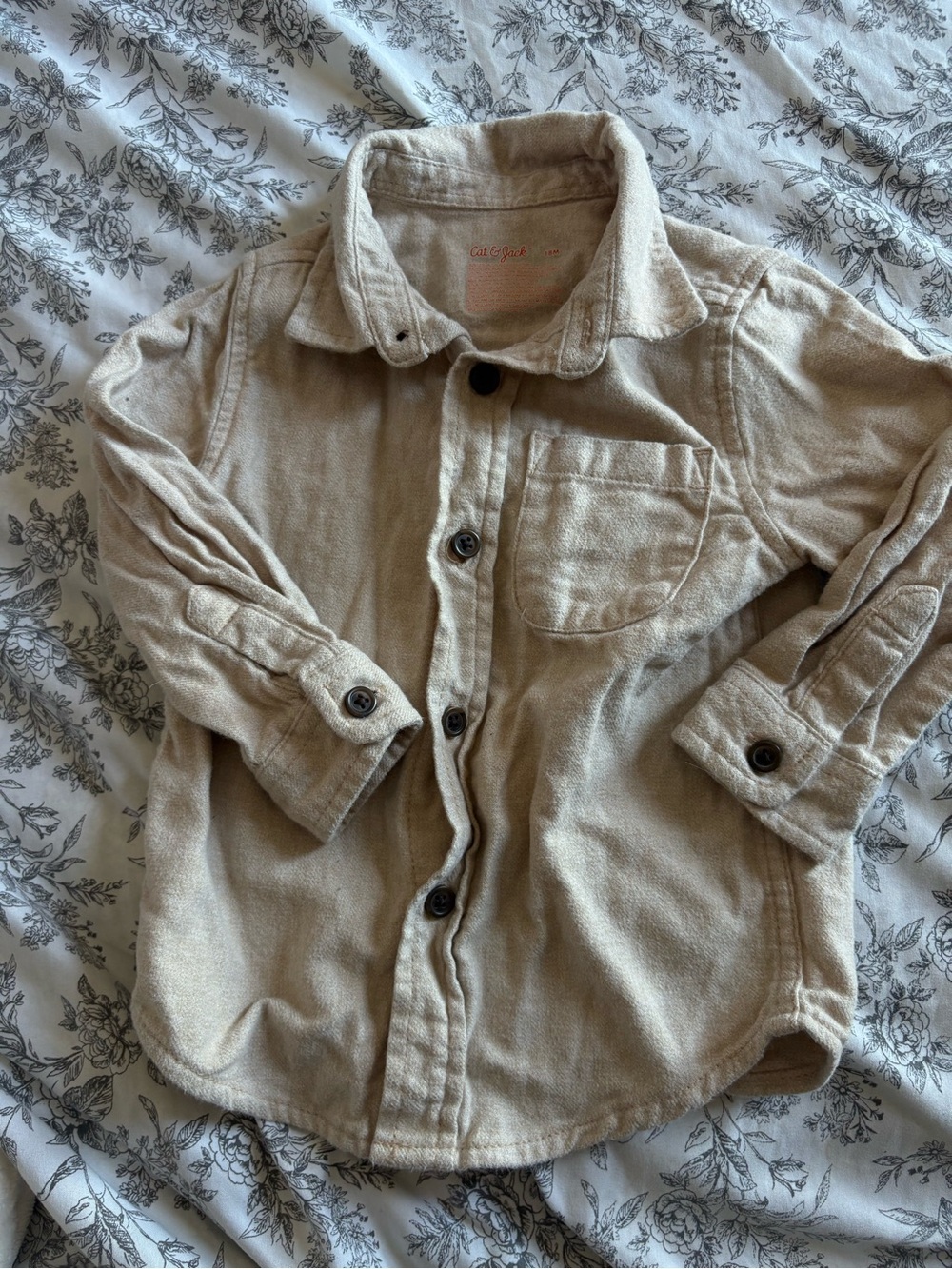 Cat & Jack Tan Button-Down Shirt for Kids